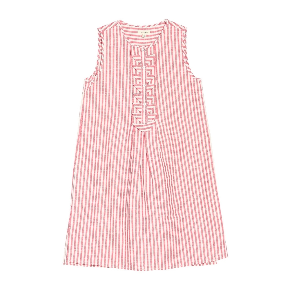 NWT Max Studio Placket Detail Stripe Mini Dress